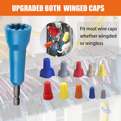 wire twister tool for drill, Wire Twisting Tool and Wire Nut Twister, Wire Nut Twiter for Drill, Wire Stripping and Twisting Tool, Set of 2...