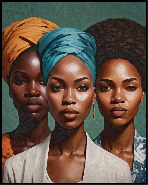 Posterizer 1 pcs-abstract modern African womans decor-Afro-American Art Collection-Abstract & Modern Art-Gifts for Women-Living Room Bedroom Decor...