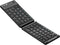 Acoucou Mini Bluetooth Keyboard Wireless Foldable Keyboard, Rechargeable Bluetooth Keyboard Portable Pocket Size Keyboard, Compatible with MAC/iOS...