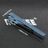 Roctee 4pcs Skinny Tie Clips for Men 1.69 Inch, Tie Clip Tie Bar Tie Bars Pins Clasps Set for Regular Ties Short Slim Thin Ties with Box Black Blu...