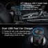 Type C Fast Car Charger for iPhone 15 Pro Max,Samsung Galaxy S24/S23/Z Flip5/Fold5/A55/A15/A54/S22/A14/A13,Pixel 8 Pro,60W Dual USB-C Car Rapid Ch...