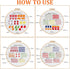 ROPCIA 4 Set Embroidery kit for Beginners with Embroidery Patterns, Needlepoint Kits for Beginners, Beginner Embroidery kit for Adults, Ideal Hand...