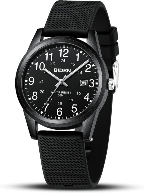 Mens Watches Analog Quartz Sports Unisex Watch 30M Waterproof Nurse Watches for Men Women Nurse Medical Professionals-Military Time with Second Ha...