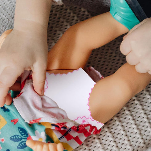 Alipis 6Pcs Baby Doll Diapers, Doll Underwear for 14-18Inch, Baby Doll Cloth Nappies Set Doll Clothes Little Baby Doll DIY Accessories for Kids, G...