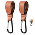 2 PCS Durable Leather Style Stroller Clip Straps, Baby Stroller Hooks for Diaper Bags Grocery Shopping Bags, Mommy Hook for Stroller Stroller Hook...