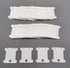 Fokanlo 300 Pieces Plastic Floss Bobbins with 1 Bobbin White Winders for Cross Stitch Cotton Thread Craft DIY Sewing Storage,Thread Organizer Hold...