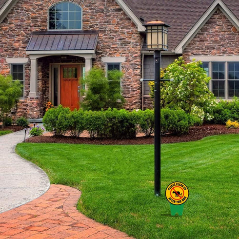 2Pack Yard Lawn Sign | Dog Urine Kils Plants Curb Your Dog Lawn Signs |Please Be Respectful Lawn Sign - Dog Signs for Yard...