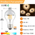 Half Chrome Light Bulb,Dimmable A19/A60 LED Light Bulb 4W(40W Equivalent),AC120V Warm White 2700K 350LM,Silver Mirror Reflected Light,Decorative B...