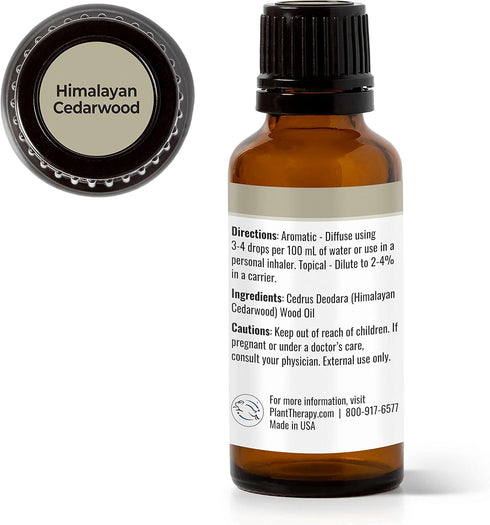 Plant Therapy Himalayan Cedarwood Essential Oil 30 mL (1 oz) 100% Pure, Undiluted, Therapeutic Grade...
