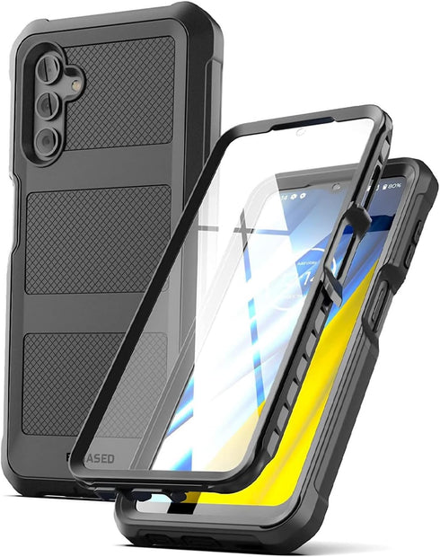 ENCASED Falcon Armor for Samsung Galaxy A13 5G Phone Case with Built-in Screen Protector (Black)...