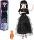 Girls Dolls in Gift Box with Black Dress, 11.5 inch Black Doll with Hand, Black High Heels, Black Hair, Gift for Kids & Fans...