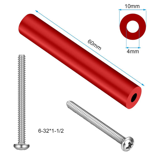 24 Pcs Electrical Outlet Spacers Box Extender Kit Round Electrical Box Extender 12 Pcs Switch and Receptacle Screw Straight and 12 Pcs Longer Scre...