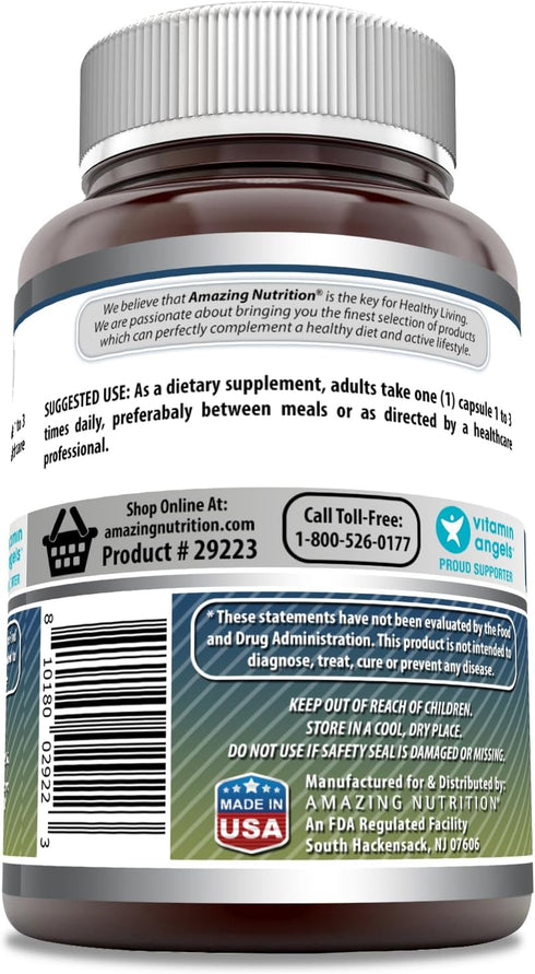 Amazing Formulas L-Glutamine 500mg 120 Capsules Supplement | Non-GMO | Gluten Free | Made in USA...