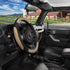 SEG Direct Car Steering Wheel Cover for F-150 Tundra Range Rover 15.5-16 inch, Black and Beige Microfiber Leather...
