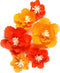 Crepe Paper Flowers for Birthday Party Floral Backdrop Nursery Room Decoration Pack of 6 (Oranges)...