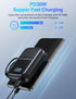 UYAYOHU Portable-Charger-Power-Bank - 16000mAh Battery Pack PD 30W Fast Charger Built-in Type-C and iOS Cables for iPhone, Samsung Galaxy, and Mos...