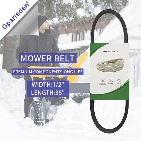 954-0101 754-0101A Auger Drive V Belt 1/2"x35" Replacement for MTD Craftsman 754-0101 954-0101A 754-0193 5068 265-433 Single-Stage Snow Blower...