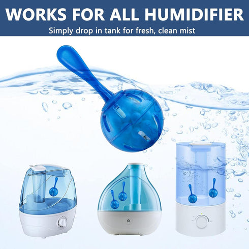 Humidifier Tank Cleaner, Raipoment Demineralization Cleaning Ball, Compatible with Mist Humidifiers, Fish Tank, Purifies Water, Prevents Hard Wate...