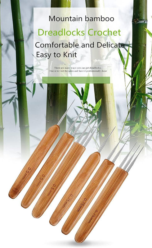 YOUMOO 3 Pieces Dreadlock Hook Tool, 3 Dreadlocks Crochet Hooks, Crochet Hook Needle for Hair Dreadlock Braid Craft 0.75mm 1 Hook, 2 Hooks, 3 Hook...
