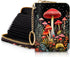 RFID Credit Card Holder Wallets for Women, Small Card Case Wallet with Keychain and Zipper, Mushrooms Leather Card Holder Pocket Business Card Acc...