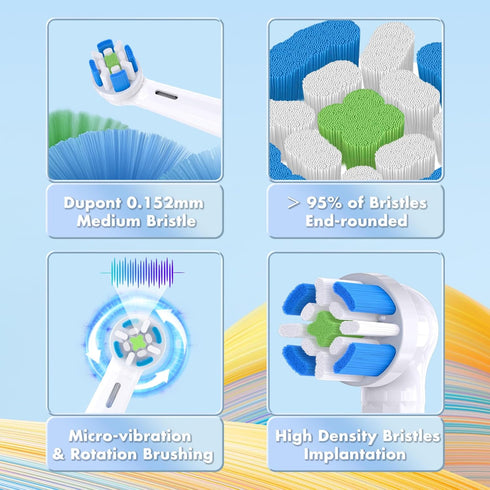 Compatible with Oral-B iO 3/4/5/6/7/8/9/10 Series Ultimate Clean Electric Toothbrush Replacement Brush Heads,for Oral-B iO Electric Toothbrush,10 ...