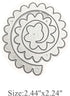 3D Spiral Flower Metal Die Cuts,3D Flower Garland Wedding Cutting Dies Cut Stencils for DIY Scrapbooking Photo Decorative Embossing Paper Dies for...