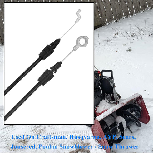 585271701 178674 Chute Deflector Cable for Craftsman Husqvarna AYP Sears Snowblower Snow Thrower 587030801 420673 532420673...