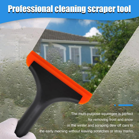 2 PCS Window Tint Tool, 5'' Rubber Small Squeegee & 6'' Silicone Cleaning Squeegee Kit, Multifunctional Window Tinting Wiper Scraper Car Accessori...