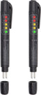 2pcs Brake Fluid Tester Pen Hydraulic Fluid/Liquid/Oil Moisture Analyzer with 5 LED Indicators, Auto Brake Diagnostic Testing Tool for DOT3 DOT4 B...