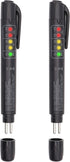 2pcs Brake Fluid Tester Pen Hydraulic Fluid/Liquid/Oil Moisture Analyzer with 5 LED Indicators, Auto Brake Diagnostic Testing Tool for DOT3 DOT4 B...