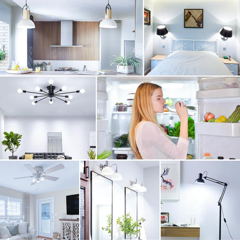 LED Refrigerator Light Bulb, 40 Watt Equivalent A15 Fridge Bulb Waterproof, Daylight White 5000K, 550LM E26 Base, 5W Appliance Bulb, 2-Pack......