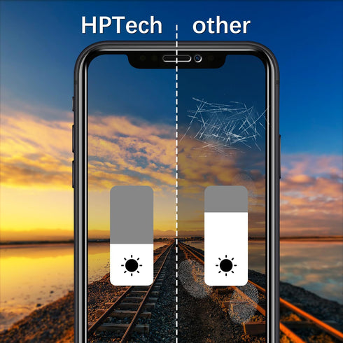 (2 Pack) by HPTech Privacy Screen Protector for Apple iPhone 11, iPhone XR 6.1 Inch Anti Spy Tempered Glass, 0.33mm, Bubble Free, Case Friendly......