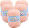 5 Rolls 50g Spotted Yarn Fleck Crochet Fiber Yarn for Winter Sweater Glove Scarf Sock Beanie Bag Hat Blanket Knitting (Pink)......