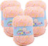 5 Rolls 50g Spotted Yarn Fleck Crochet Fiber Yarn for Winter Sweater Glove Scarf Sock Beanie Bag Hat Blanket Knitting (Pink)......