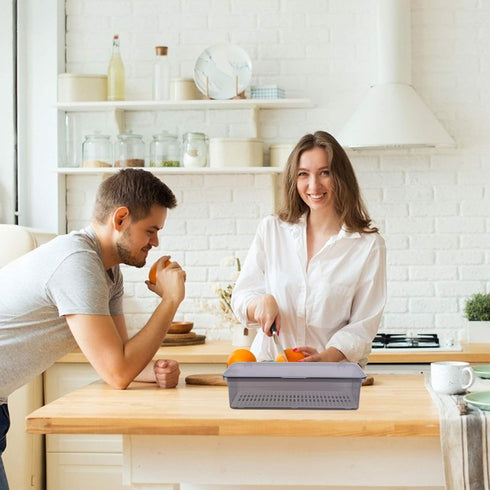 Cabilock Cutlery Organizer flatware tray kitchen drawer organizer with lid utensil holder with cover utensil drawer organizer for drawer counterto...