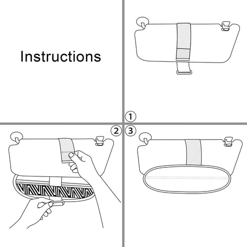 Anti-Glare Car Visor Sunshade Extender for Drivers and Front Seat Passengers (Silver) - 2 Pieces...