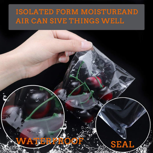 480 PCS Clear Resealable Cellophane Bags 2 Sizes with 180 PCS 3.5×5 Inches, 300 PCSS 4×6 Inches Good for Bakery, Snacks, Candle, Soap, Cookie, Car...