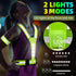LED Reflective Vest USB Rechargeable Running Gear Night Light up Vest Safety Gear Adjustable Elastic Size Night Running LED VES for Men/Women/Chil...