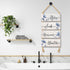 YIGAGNY 4 Pieces Bathroom Wall Decor Wooden Rustic Farmhouse Bathroom Wall Art Hanging Sign 10 x 4 Inch Blue Bathroom Accessories Decor for Spa La...
