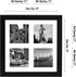Americanflat 4x4 Picture Frame Collage with Shatter-Resistant Glass - Fits Four 4x4 Photos or Use as One 10x10 Picture Frame - Signature Collectio...