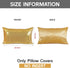 Poise3EHome 12x20inches Sequin Pillow Covers Satin Decorative Pillow Cases for Throw Pillows, Couch, Bed, Christmas (Gold, 1PCS)...