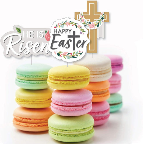 Big Dot of Happiness Religious Easter - DIY Shaped Christian Holiday Party Cut-Outs - 24 Count...