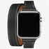 Bestig Bands Compatible with Apple Watch Band 40mm 41mm 38mm 42mm(Series 10) Women Men, Genuine Leather Double Tour Designed Slim Thin Strap for i...