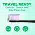 GUM Sonic Powered Toothbrush, Tapered Bristles Clean Below The Gumline, Bundle, Black, 1 Handle(1ct) + 2 Refills(2ct. 1pk)...