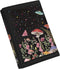 Stars Mushroom Butterfly Print Wallet for Women Girls, Lightweight Girly Kid Wallets, Trifold Wallets with Sticker for Teens Birthday Festival Gif...
