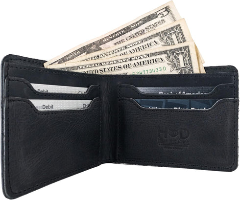 Hide & Drink, Classic Wallet, Storage Case for Identification, Multiple Card Slots, Bifold Wallet, Travel Accessory, Full Grain Leather, Handmade,...