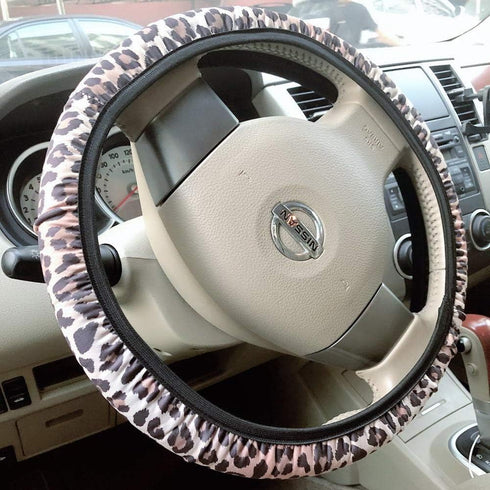 Car Steering Wheel Cover Neoprene Automotive Steering Wheel Cover Anti Slip and Sweat Absorption Auto Car Wrap Cover Sunflower Cactus Leopard Patt...