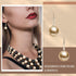 3 Pcs Women's Simulated Faux Three Multi Strand Pearl Statement Necklace Earring and Bracelet Costume Jewelry Set...