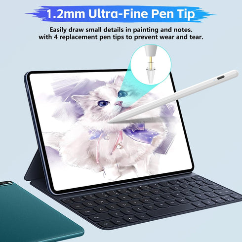 Stylus Pen for Touch Screen, Active Stylus Pen for iPhone Samsung Lenovo Google Pixel Smart Phone iOS/Android and Other Tablets, Smart Digital Sty...