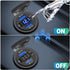 12V USB C Car Charger Socket 2 Pack: Dual Quick Charge 3.0 & PD USB C Car USB Ports 12 Volt USB Outlet with Voltmeter and Power Switch DIY Car Soc...